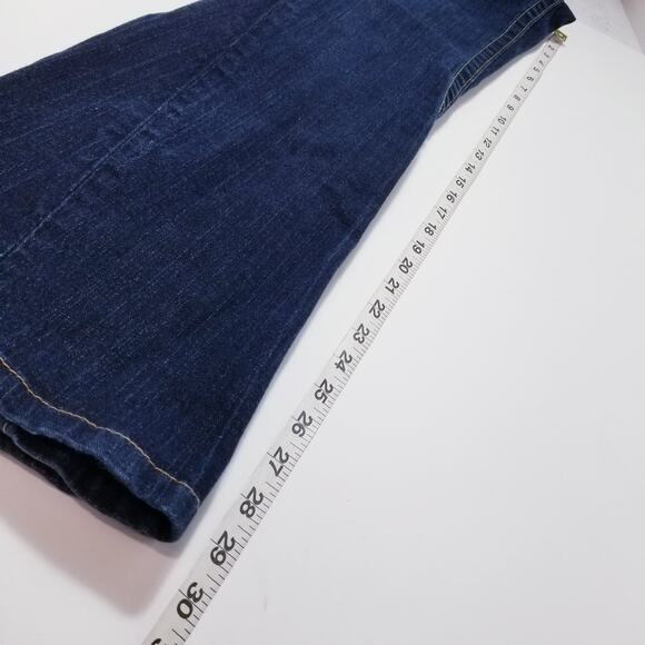 True Religion Jeans Joey Low Rise Bootcut Dark Wash Blue Denim - Picture 9 of 11